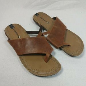 Merrell Terran women 9 Sandals toe loop Select Gri